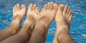 remove tan from feet