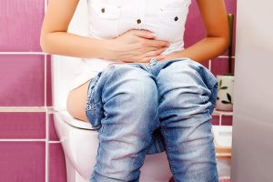 defecate while bloating