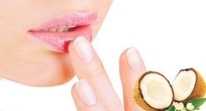 coconut oil for dry lips